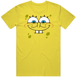 Spongebob Excited Face Halloween Costume vintage retro daisy yellow T Shirt Spongebob Excited Face Halloween Costume vintage retro daisy yellow T Shirt