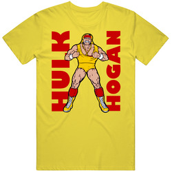 Hulk Hogan Retro Wrestling vintage retro daisy yellow T Shirt Hulk Hogan Retro Wrestling vintage retro daisy yellow T Shirt