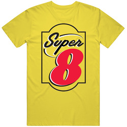 Super 8 Hotel Logo vintage retro daisy yellow T Shirt Super 8 Hotel Logo vintage retro daisy yellow T Shirt