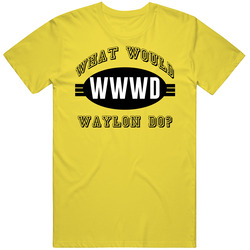 What Would Waylon Do Wwjd Parody Custom Name vintage retro daisy yellow T Shirt