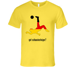 Bastian Schweinsteiger Germany Mf Kick Football Soccer World Cup vintage retro daisy yellow T Shirt