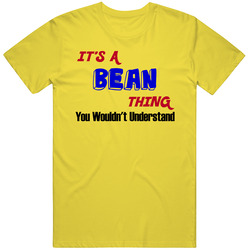 Its A Bean Thing Reunion Last Name Surname vintage retro daisy yellow T Shirt