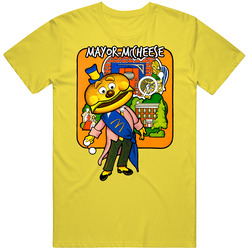 Mayor Mccheese Retro vintage retro daisy yellow T Shirt Mayor Mccheese Retro vintage retro daisy yellow T Shirt