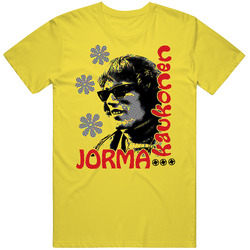 Jorma Kaukonen Jefferson Airplane vintage retro daisy yellow T Shirt Jorma Kaukonen Jefferson Airplane vintage retro daisy yellow T Shirt