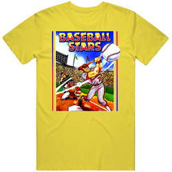 Baseball Stars Retro Video Game vintage retro daisy yellow T Shirt Baseball Stars Retro Video Game vintage retro daisy yellow T Shirt