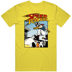 Speed Racer Anime vintage retro daisy yellow T Shirt Speed Racer Anime vintage retro daisy yellow T Shirt