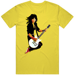 Joan Jett Rocker Runaways 80s Retro Rock N Roll vintage retro daisy yellow T Shirt Joan Jett Rocker Runaways 80s Retro Rock N Roll vintage retro daisy yellow T Shirt