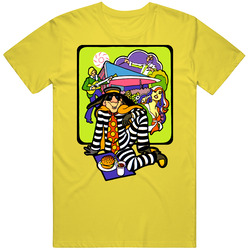 The Hamburglar Retro Old School vintage retro daisy yellow T Shirt The Hamburglar Retro Old School vintage retro daisy yellow T Shirt