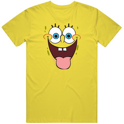 Spongebob Sticking Tongue Out Face Halloween Costume vintage retro daisy yellow T Shirt Spongebob Sticking Tongue Out Face Halloween Costume vintage retro daisy yellow T Shirt