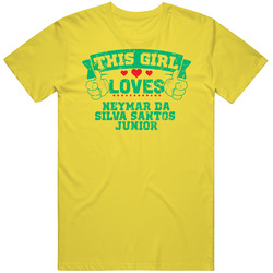Neymar Da Silva Santos Junior This Girl Loves Brazil World Cup 2018 Football Fan vintage retro daisy yellow T Shirt Neymar Da Silva Santos Junior This Girl Loves Brazil World Cup 2018 Football Fan vintage retro daisy yellow T Shirt