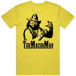 Macho Man Randy Savage Wrestling Beard Cool vintage retro daisy yellow T Shirt Macho Man Randy Savage Wrestling Beard Cool vintage retro daisy yellow T Shirt