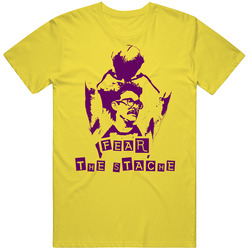 Kurt Rambis La Los Angeles Fear The Stache vintage retro daisy yellow T Shirt Kurt Rambis La Los Angeles Fear The Stache vintage retro daisy yellow T Shirt