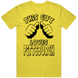 This Guy Loves Pittsburgh Football Sports Fan vintage retro daisy yellow T Shirt This Guy Loves Pittsburgh Football Sports Fan vintage retro daisy yellow T Shirt