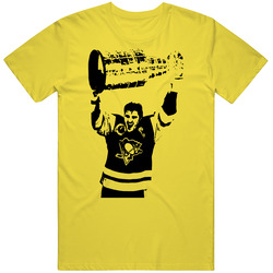 Mario Lemieux Penguins Stanley Cup vintage retro daisy yellow T Shirt Mario Lemieux Penguins Stanley Cup vintage retro daisy yellow T Shirt