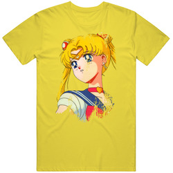 Sailor Moon Vintage Retro Distressed vintage retro daisy yellow T Shirt Sailor Moon Vintage Retro Distressed vintage retro daisy yellow T Shirt