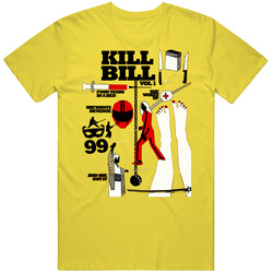 Kill Bill 1 Movie Tarantino vintage retro daisy yellow T Shirt Kill Bill 1 Movie Tarantino vintage retro daisy yellow T Shirt