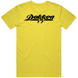 Dokken 80s Retro Metal vintage retro daisy yellow T Shirt Dokken 80s Retro Metal vintage retro daisy yellow T Shirt