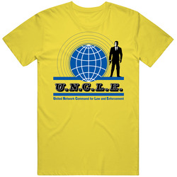 The Man From U.n.c.l.e. Uncle Cult Tv Show vintage retro daisy yellow T Shirt The Man From U.n.c.l.e. Uncle Cult Tv Show vintage retro daisy yellow T Shirt