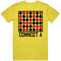 Connect 4 Classic Game vintage retro daisy yellow T Shirt Connect 4 Classic Game vintage retro daisy yellow T Shirt