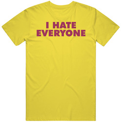 I Hate Everyone vintage retro daisy yellow T Shirt I Hate Everyone vintage retro daisy yellow T Shirt