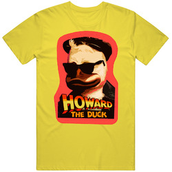 Howard The Duck Lucasfilm Movie vintage retro daisy yellow T Shirt Howard The Duck Lucasfilm Movie vintage retro daisy yellow T Shirt