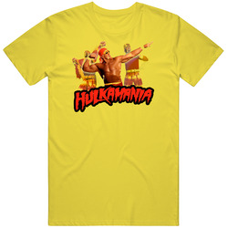 Hulk Hogan 80s Retro Wrestling vintage retro daisy yellow T Shirt Hulk Hogan 80s Retro Wrestling vintage retro daisy yellow T Shirt