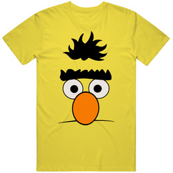 Bert Sesame Street Face Funny Joke vintage retro daisy yellow T Shirt Bert Sesame Street Face Funny Joke vintage retro daisy yellow T Shirt