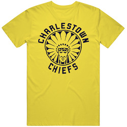 Charlestown Chiefs Slap Shot Movie Hockey vintage retro daisy yellow T Shirt Charlestown Chiefs Slap Shot Movie Hockey vintage retro daisy yellow T Shirt
