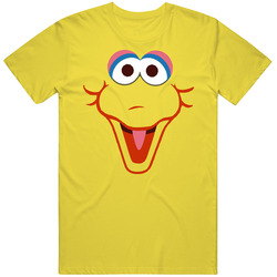 Big Bird Sesame Street Face Cool vintage retro daisy yellow T Shirt Big Bird Sesame Street Face Cool vintage retro daisy yellow T Shirt