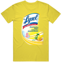 Lysol Wipes Logo Label Costume Cool vintage retro daisy yellow T Shirt Lysol Wipes Logo Label Costume Cool vintage retro daisy yellow T Shirt