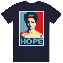 Helena Bonham Carter Princess Margaret The Crown Hope Parody Vintage Classic Navy Blue T Shirt Helena Bonham Carter Princess Margaret The Crown Hope Parody Vintage Classic Navy Blue T Shirt