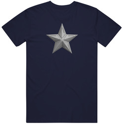 Silver Chest Star Captain America Navy Vintage Classic Navy Blue T Shirt Silver Chest Star Captain America Navy Vintage Classic Navy Blue T Shirt