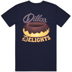 Official J Dilla Delights Donuts Vintage Classic Navy Blue T Shirt Official J Dilla Delights Donuts Vintage Classic Navy Blue T Shirt