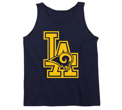 La Rams Navy Vintage Classic Navy Blue Tanktop La Rams Navy Vintage Classic Navy Blue Tanktop