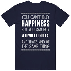 Buy A Toyota Corolla Happiness Car Lover Vintage Classic Navy Blue T Shirt Buy A Toyota Corolla Happiness Car Lover Vintage Classic Navy Blue T Shirt