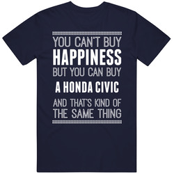 Buy A Honda Civic Happiness Car Lover Vintage Classic Navy Blue T Shirt Buy A Honda Civic Happiness Car Lover Vintage Classic Navy Blue T Shirt