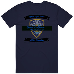 Nypd In Memory, Ramos, Liu, End Of Watch Vintage Classic Navy Blue T Shirt Nypd In Memory, Ramos, Liu, End Of Watch Vintage Classic Navy Blue T Shirt