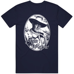 John Wayne Vintage Classic Navy Blue T Shirt John Wayne Vintage Classic Navy Blue T Shirt