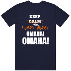 Keep Calm Omaha Peyton Manning Offense Football Vintage Classic Navy Blue T Shirt Keep Calm Omaha Peyton Manning Offense Football Vintage Classic Navy Blue T Shirt