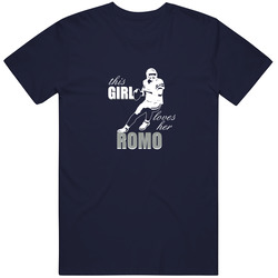 This Girl Loves Her Romo Vintage Classic Navy Blue T Shirt This Girl Loves Her Romo Vintage Classic Navy Blue T Shirt