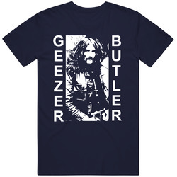 Geezer Butler Vintage Classic Navy Blue T Shirt Geezer Butler Vintage Classic Navy Blue T Shirt