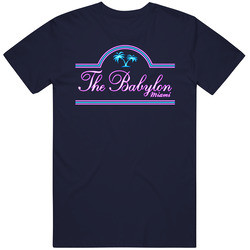 Scarface The Babylon Club Vintage Classic Navy Blue T Shirt Scarface The Babylon Club Vintage Classic Navy Blue T Shirt