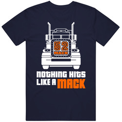Nothing Hits Like A Mack 2 Navy Vintage Classic Navy Blue T Shirt Nothing Hits Like A Mack 2 Navy Vintage Classic Navy Blue T Shirt