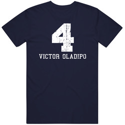 Victor Oladipo No.4 Indiana Basketball Fan Worn Look Sports Vintage Classic Navy Blue T Shirt Victor Oladipo No.4 Indiana Basketball Fan Worn Look Sports Vintage Classic Navy Blue T Shirt