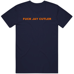 F@ck Jay Cutler Vintage Classic Navy Blue T Shirt F@ck Jay Cutler Vintage Classic Navy Blue T Shirt