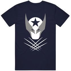 Wolve Star Vintage Classic Navy Blue T Shirt Wolve Star Vintage Classic Navy Blue T Shirt