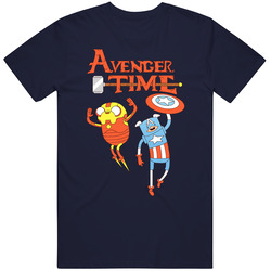 Adventure Time Avengers Cartoon B Vintage Classic Navy Blue T Shirt Adventure Time Avengers Cartoon B Vintage Classic Navy Blue T Shirt