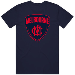 Melbourne Demons Football Club Sports Pig In Vintage Classic Navy Blue T Shirt Melbourne Demons Football Club Sports Pig In Vintage Classic Navy Blue T Shirt