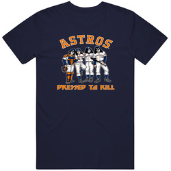 Houston Astros Dressed To Kill Earn History Kiss Vintage Classic Navy Blue T Shirt Houston Astros Dressed To Kill Earn History Kiss Vintage Classic Navy Blue T Shirt