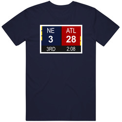 Superbowl Li 51 Scoreboard New England Patriots Vs Atalanta Falcons Vintage Classic Navy Blue T Shirt Superbowl Li 51 Scoreboard New England Patriots Vs Atalanta Falcons Vintage Classic Navy Blue T Shirt